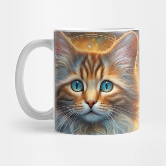 Kitten Flowers and Butterflies Mug by This and That Designs